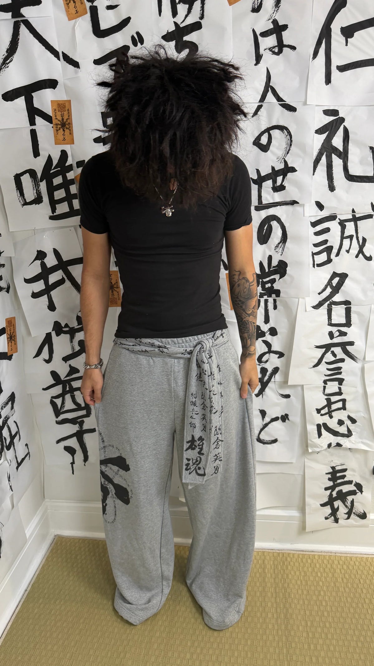 Shadow Script Baggy Sweatpants