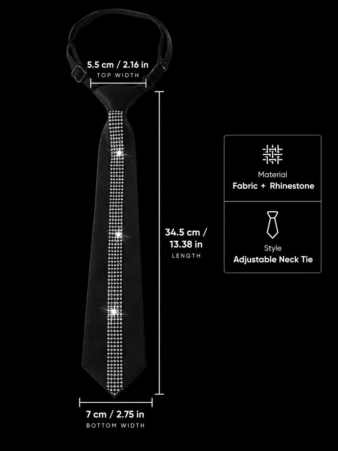 Chrome Veil Tie