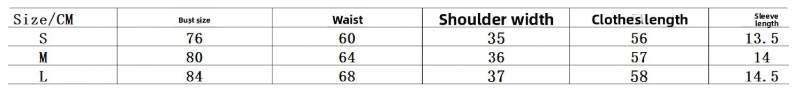 Angelic Decay Top Size Chart