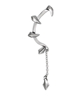 Chrome Fang Earring