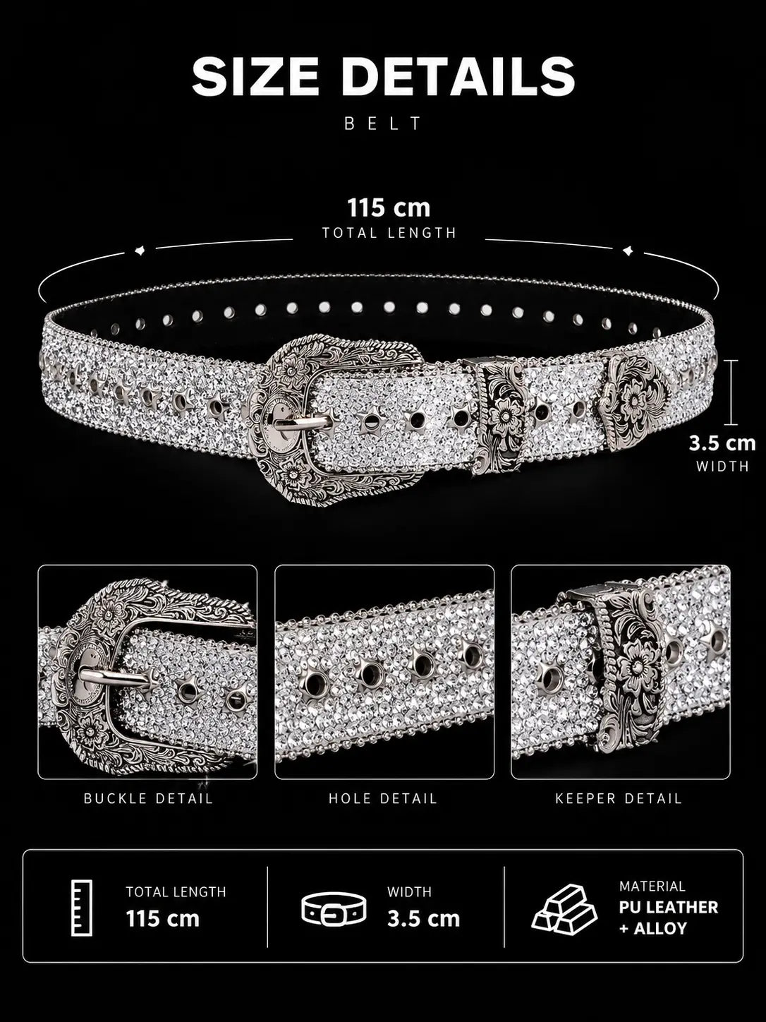 Chrome Rodeo Belt