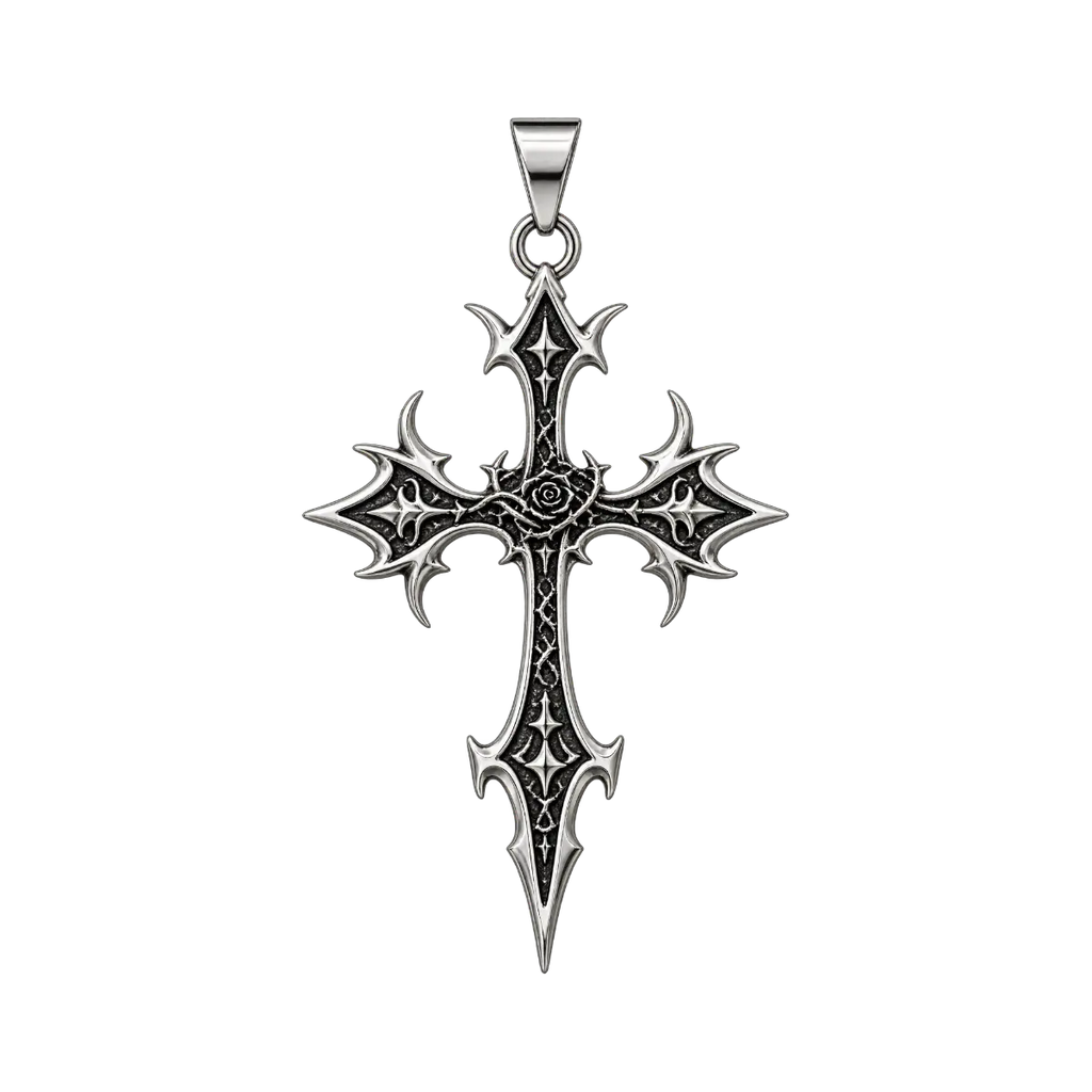 BLACK ROSE PENDANT