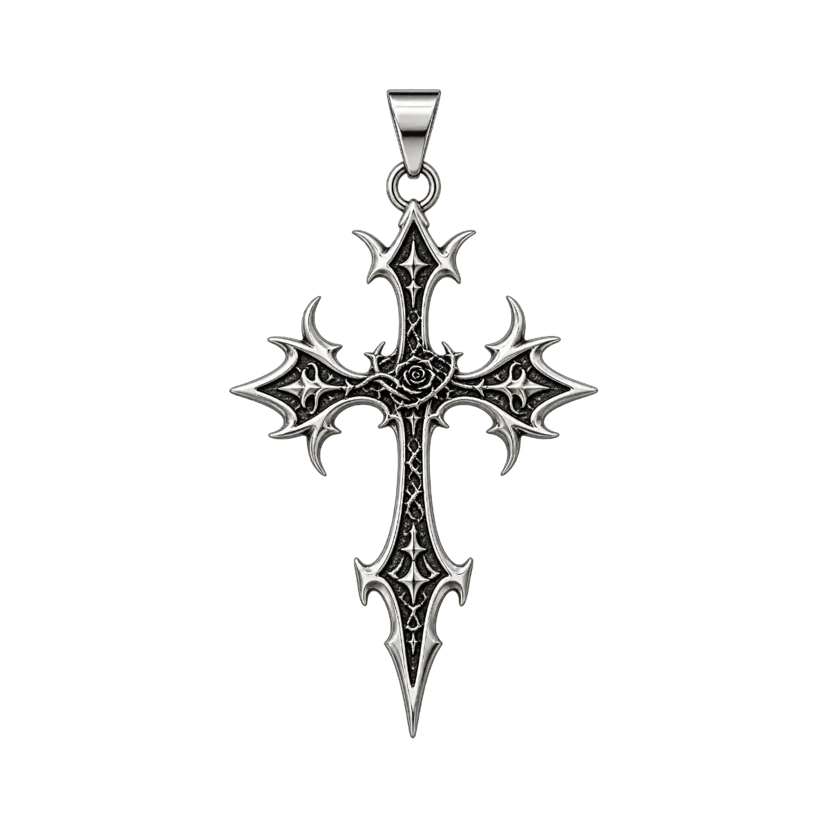 BLACK ROSE PENDANT