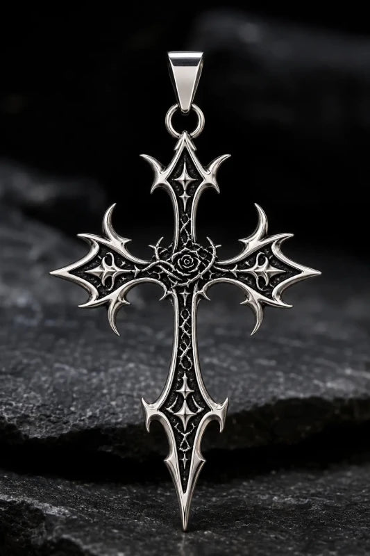 BLACK ROSE PENDANT - StreetgenBLACK ROSE PENDANT