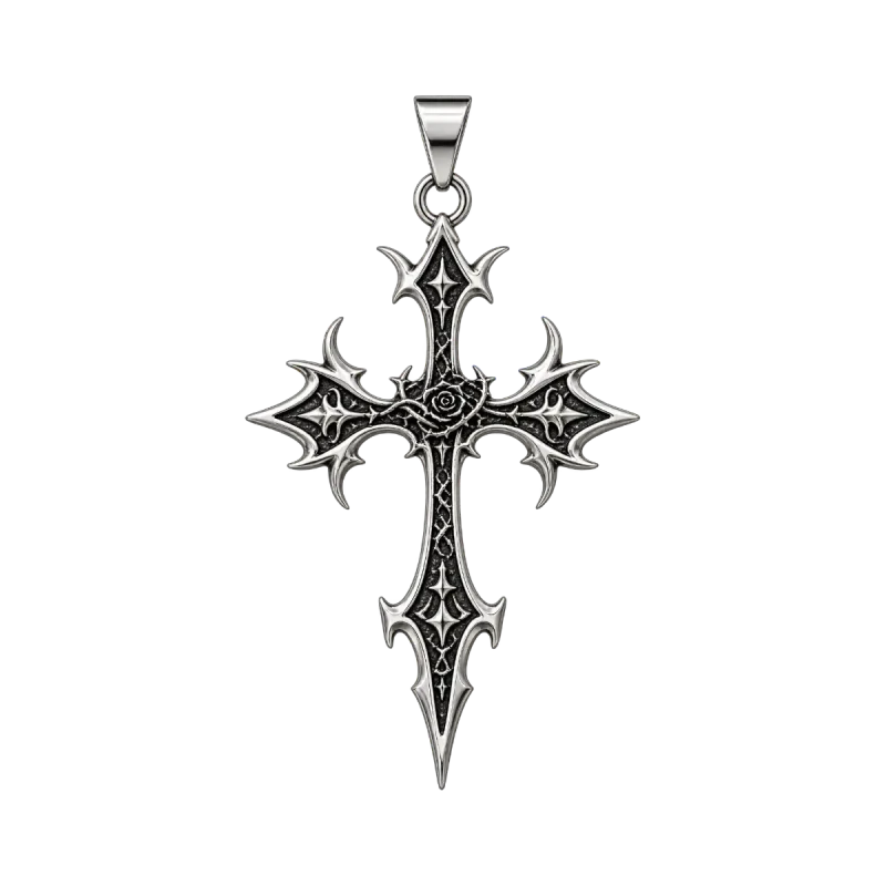 BLACK ROSE PENDANT - StreetgenBLACK ROSE PENDANT