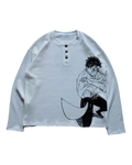 Cursebound Waffle Henley - StreetgenCursebound Waffle Henley