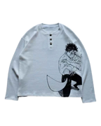 Cursebound Waffle Henley - StreetgenCursebound Waffle Henley
