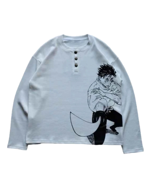 Cursebound Waffle Henley - StreetgenCursebound Waffle Henley