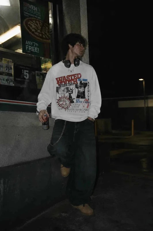 Wasted Youth Sweatshirt - StreetgenWasted Youth Sweatshirt